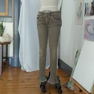 Free People Marlow Vintage Biege Tan Corduroy